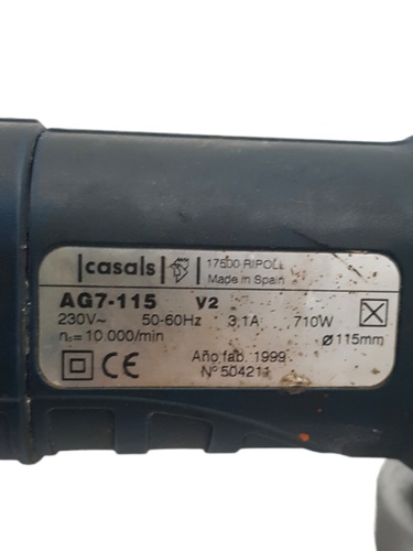 Amoladora Eléctrica CASALS AG7-115 115 mm