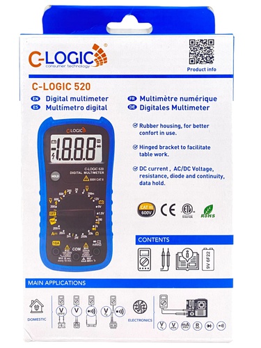 MULTIMETRO DIGITAL C-LOGIC 520