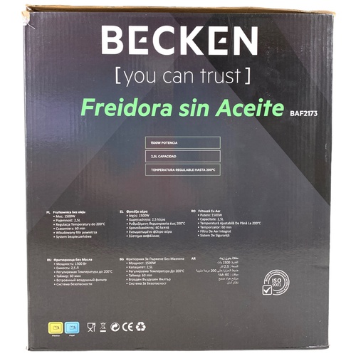 Freidora BECKEN BAF2173 1500 W