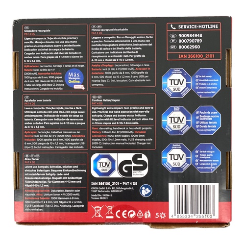 Grapadora Eléctrica PARKSIDE GRAPADORA RECA