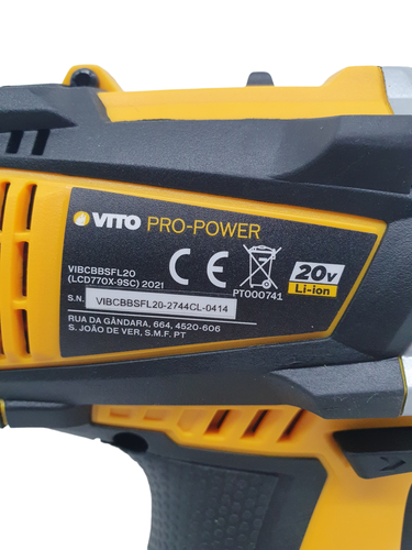 Taladro Batería VITO PRO-POWER 20 V 4.0Ah 1