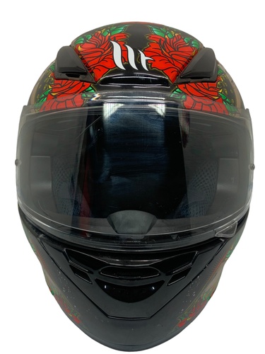 Casco MT HELMET SKULL & ROSES Integral Micr