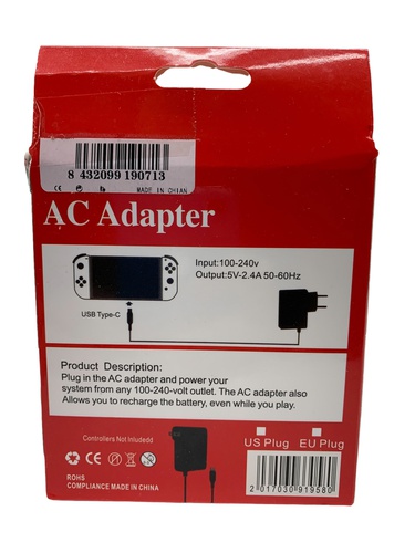 Accesorios Consola CARGADOR NINTENDO SWITCH