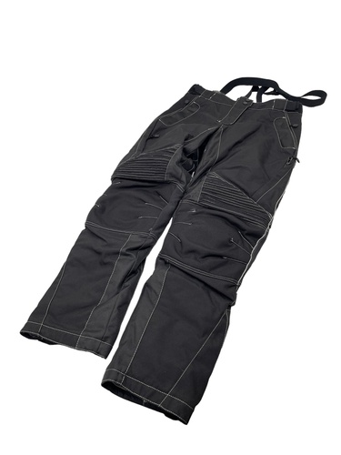 CRIVIT PANTALON NEGRO COSTURAS BLANCAS 
