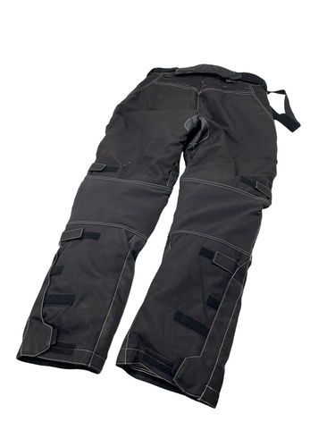 CRIVIT PANTALON NEGRO COSTURAS BLANCAS 