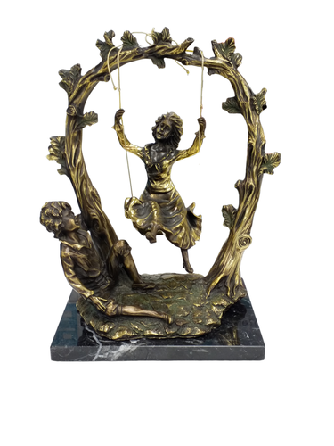 Varios Decoración Columpio de bronce