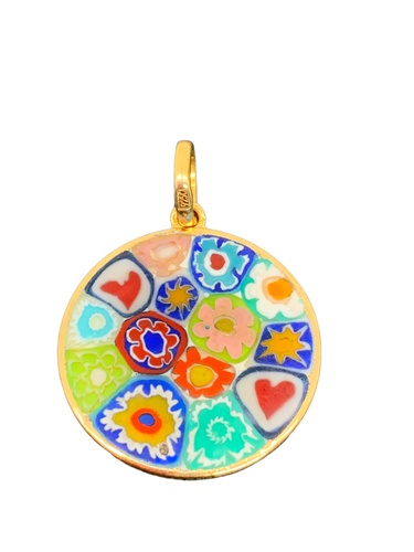 Colgante Plata TOUS MEDALLA PLATA VERMELL