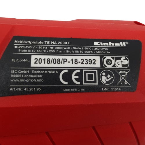 Decapadora Eléctrica EINHELL TE-HA 2000E Te