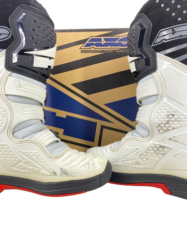 Botas Moto AXO MX ONE BOOT-WHITE/BLACK