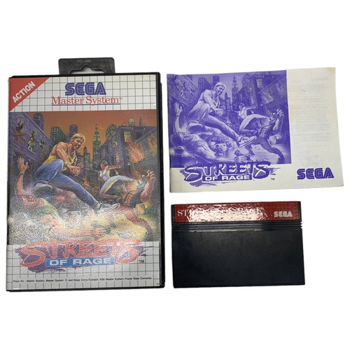 Videojuego SEGA MASTER SYSTEM STREETS OF RA