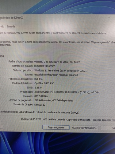 AIO DELL OPTIPLEX 7460 240 GB M2 SSD Intel 