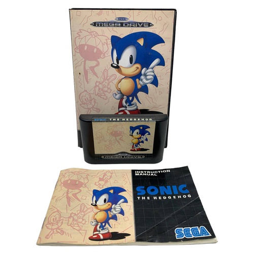 VIDEOJUEGO SEGA MEGA DRIVE SONIC THE HEDGEH