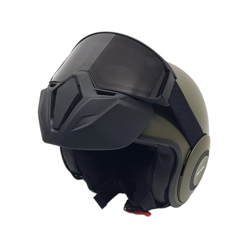 Casco SHARK STREET DRAK VERDE Integral Con 