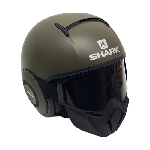 Casco SHARK STREET DRAK VERDE Integral Con 