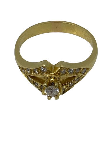 Anillo Oro ANILLO ORO 18K CON PIEDRA Talla 