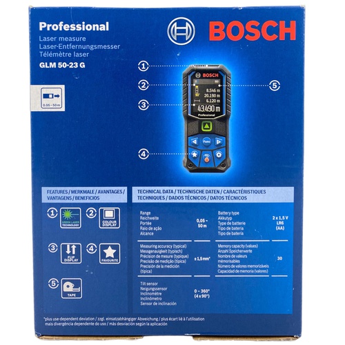 MEDIDOR LASER BOSCH PROFESSIONAL GLM 50-23 