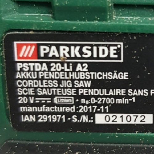 Caladora Batería PARKSIDE PSTDA 20-LI A2 2 