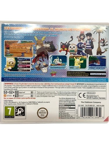 JUEGO POKEMON LUNA NINTENDO 3DS