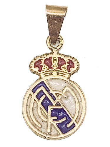 COLGANTE ESCUDO REAL MADRID DE ORO DE 18K 
