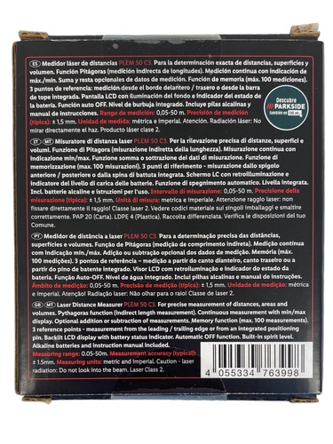 MEDIDOR LASER PARKSIDE