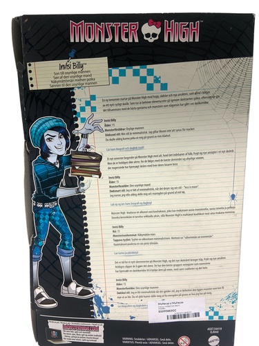 Muñecas y Muñecos MONSTER HIGH invisi billy