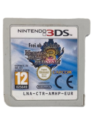 MONSTER HUNTER 3 ULTIMATE NINTENDO 3DS CART