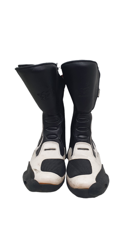 Botas Moto GOYAMOTO BLANCO Y NEGRO Talla 45