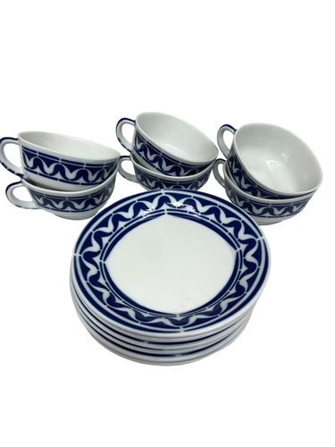 Cerámica SARGADELOS JUEGO 6 TAZAS CAFE