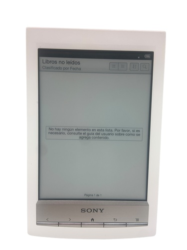 Libro Electrónico SONY PRS-T1 Tarjeta SD 7 