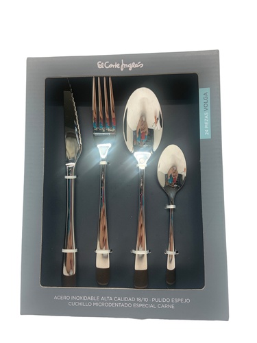 CUBERTERIA EL CORTE INGLES VOLGA 24 PIEZAS
