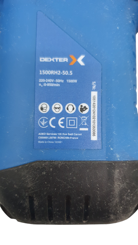 Martillo Eléctrico DEXTER 1500RH2-50.5 Comb
