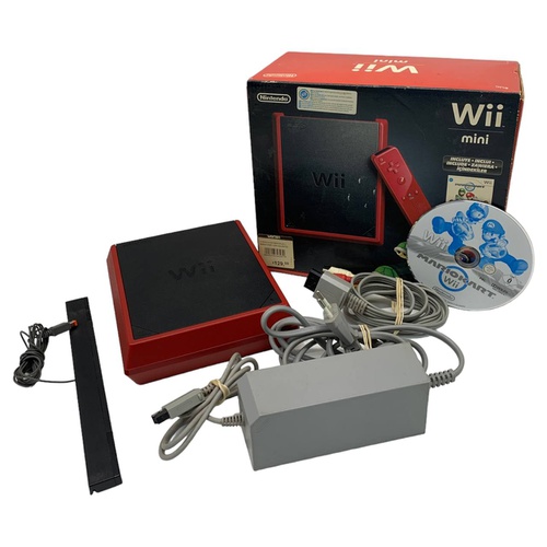 CONSOLA NINTENDO WII MINI CON MARIO KART 