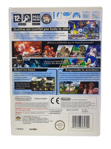 Videojuego NINTENDO WII SUPER SMASH BROS BR