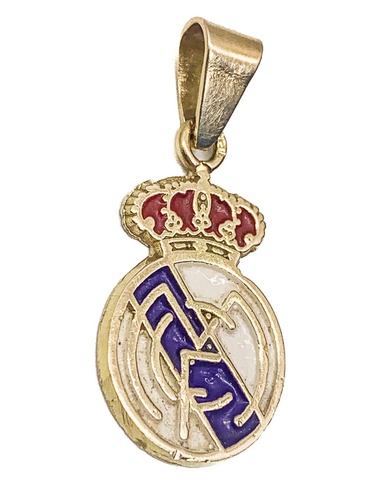 COLGANTE ESCUDO REAL MADRID DE ORO DE 18K 