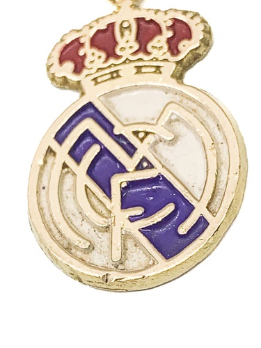 COLGANTE ESCUDO REAL MADRID DE ORO DE 18K 