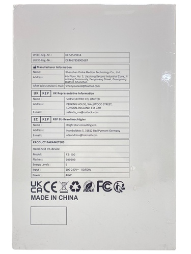 DEPILADORA ICE BEAUTY HAND-HELD IPL DEVICE