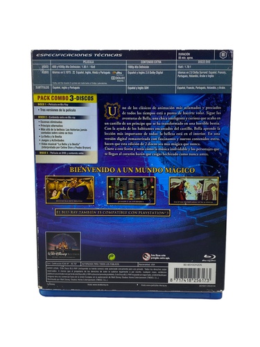 Blu-Ray PELICULA BLURAY LA BELLA Y LA BESTI