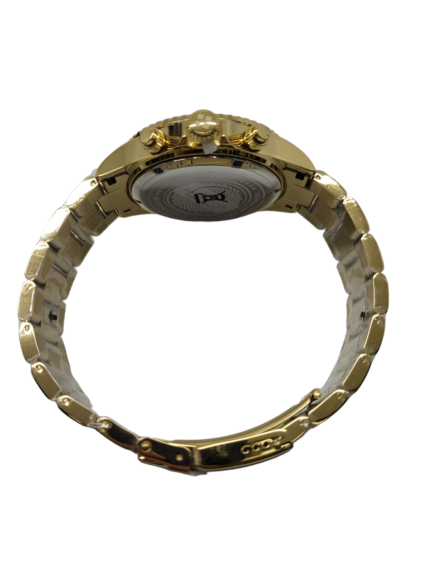 Reloj LANSCOTTE Cronógrafo Cuarzo Cerámica y Acero Inoxidable con plaque de  Oro