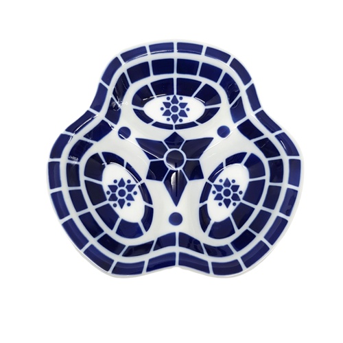 Cerámica SARGADELOS BANDEJA 3 SALSAS ROS