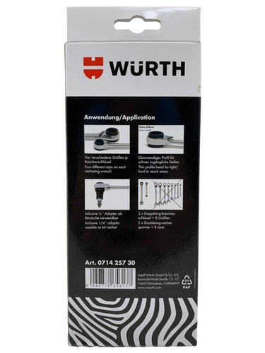 CONJUNTO LLAVES DE CARRACA WURTH ART.0714 2