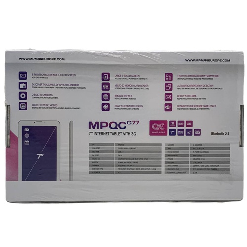 TABLET MPMAN MPQCG77 8GB 3G