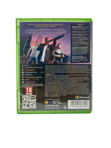 Videojuego MICROSOFT XBOX ONE GTA V
