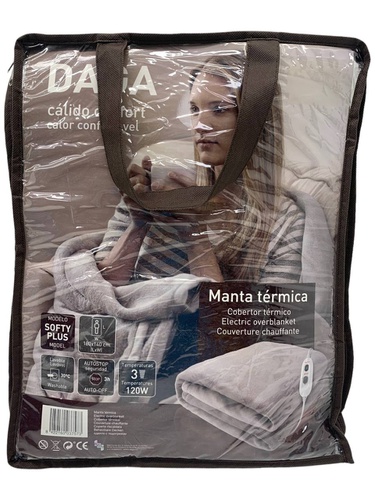 MANTA ELÉCTRICA DAGA SOFTY PLUS 180X140CM
