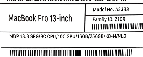 Portátil APPLE MACBOOK PRO 13 (A2338) 2022 