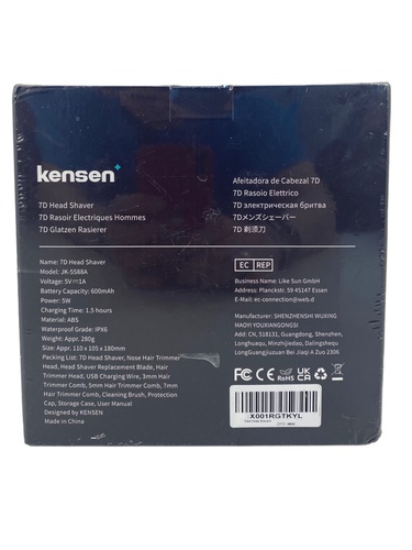 AFEITADORA ELÉCTRICA KENSEN SERIES S18 7D H