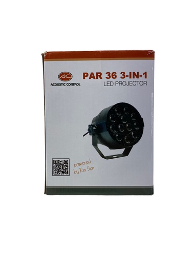 Iluminación ACOUSTIC CONTROL PAR 36 3 IN 1