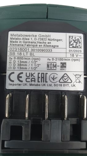 Taladro Batería METABO SB 18 LT BL 18 V 4.0