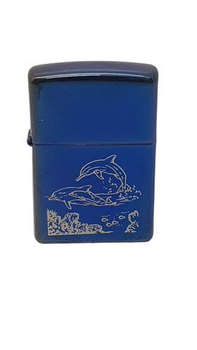 Coleccionismo ZIPPO AZUL CON DELFINES