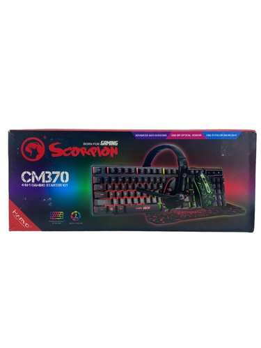 Kit Teclado y Ratón KIT 4 EN 1 SCORPION CM3