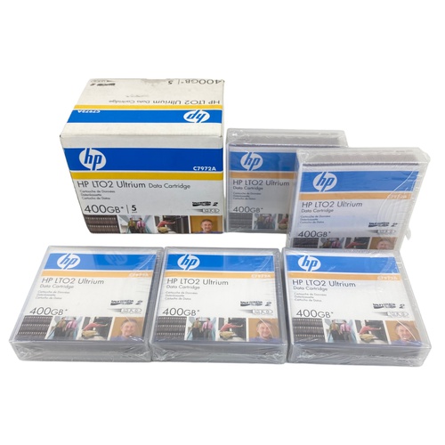 PACK 5 HP LTO2 ULTRIUM DATA CARTRIDGE 400GB